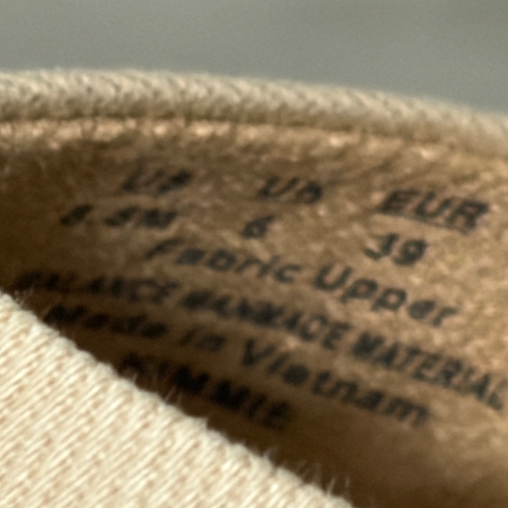 New! Women's Life Stride Tan Canvas Wedge Slip On Espadrille - 8.5 - Picture 6 of 11